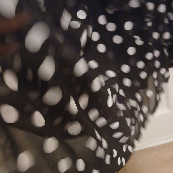 Attitudes by Renee Black and White Polka Dot Maxi Dress - Picture 6 of 6